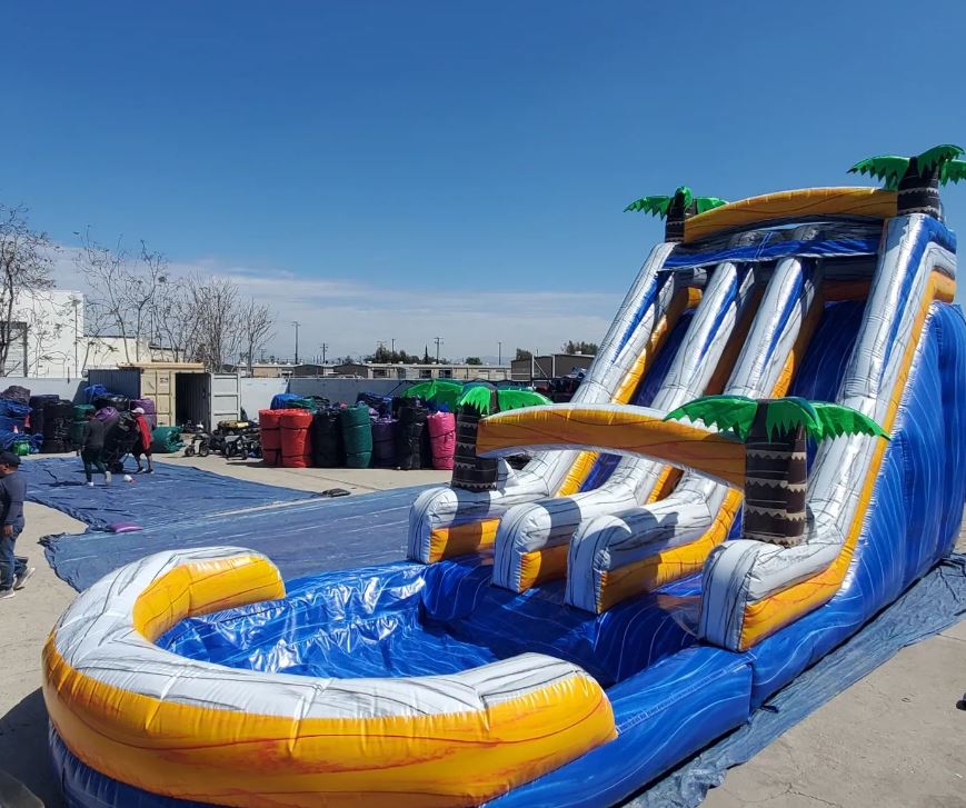 Party in Style with 909 Jumpers' Trendy Water Slide Rentals in Rialto!